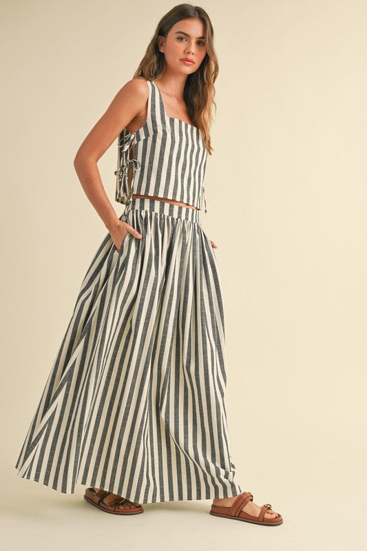 Striped Market Skirt