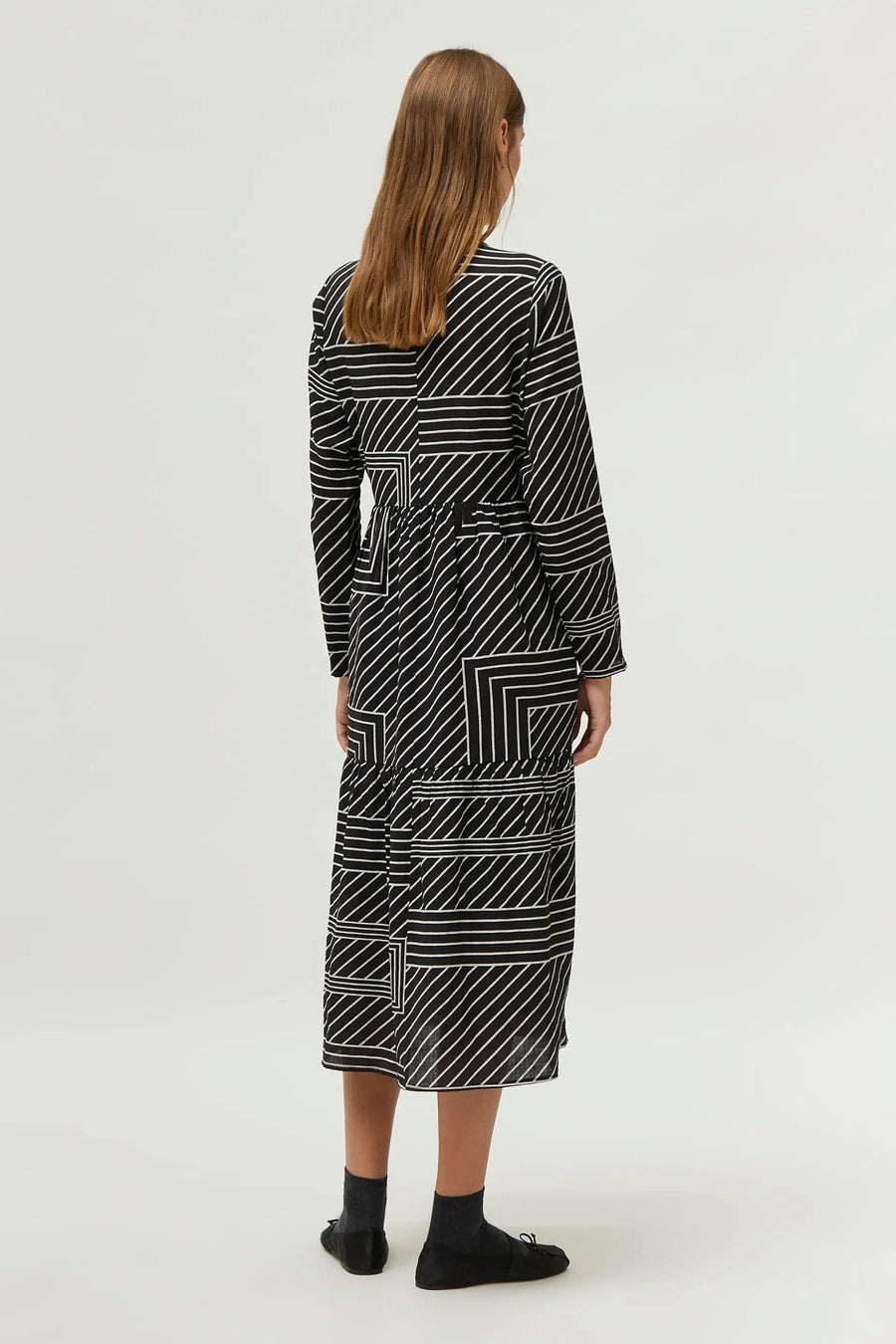 Neu Striped Midi Dress