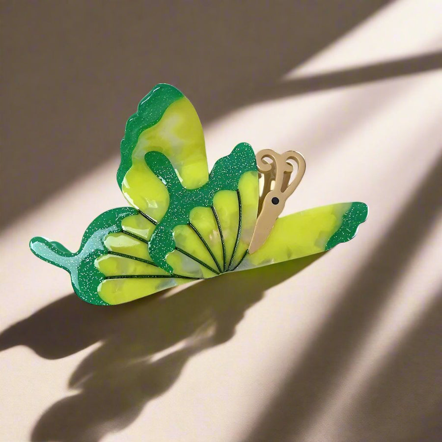 Forest Floor Butterfly Claw Clip