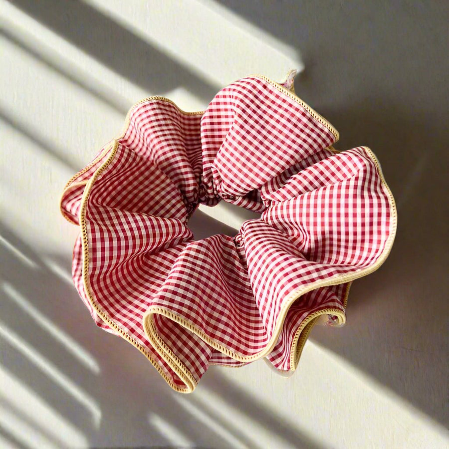 Gingham Scrunchies