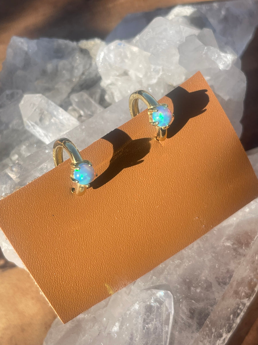 Mini Opal Huggies