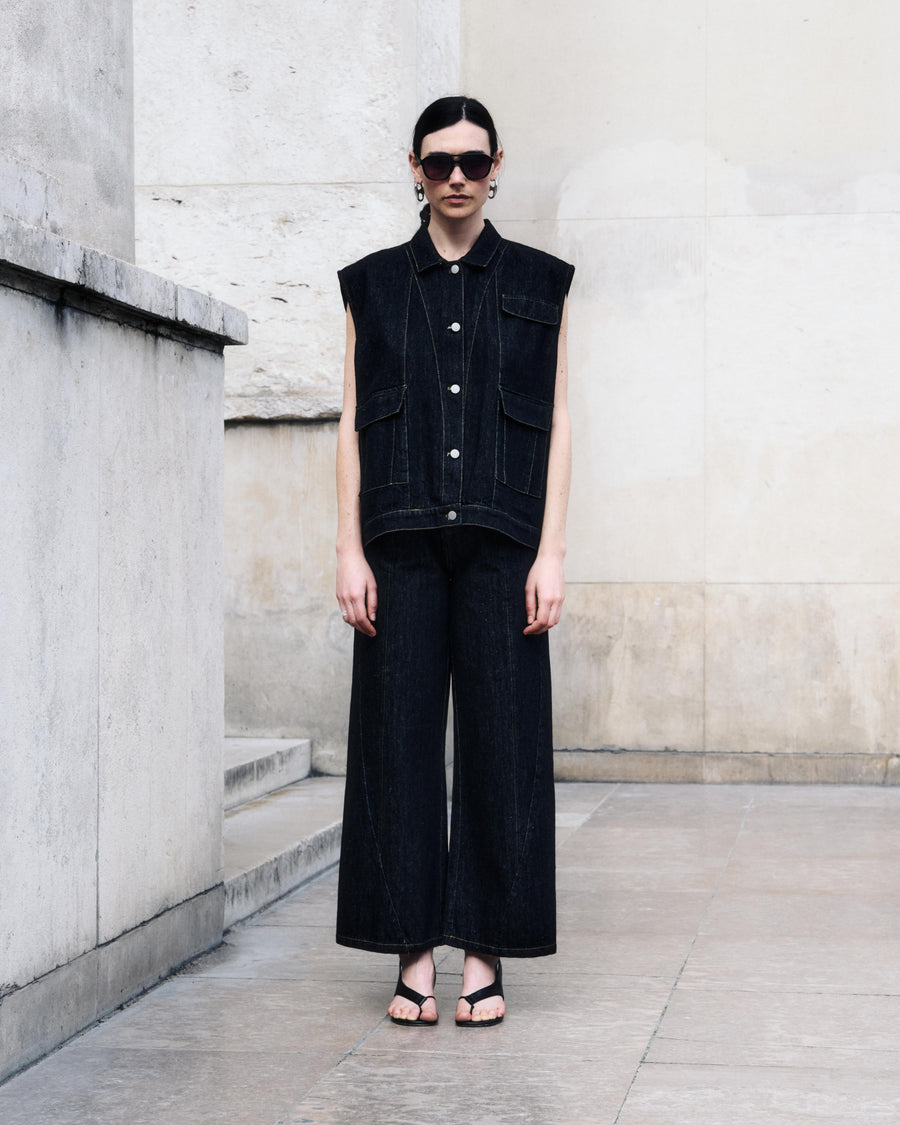 Clerie Pant in Noir