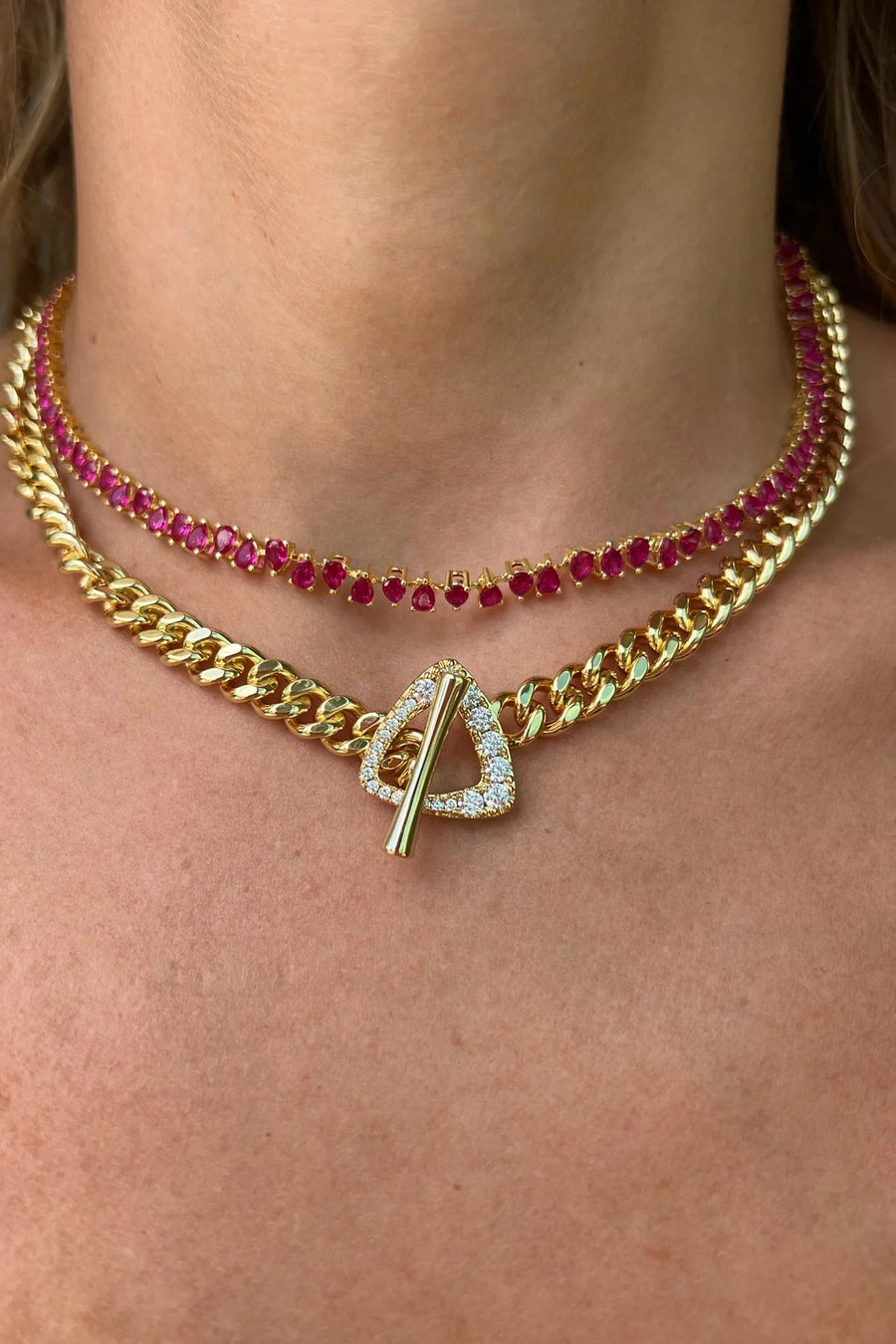 Gold Triomphe Necklace Native Gem 