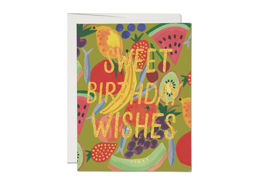 Fruity Birthday Card cards & stationary Red Cap Cards 