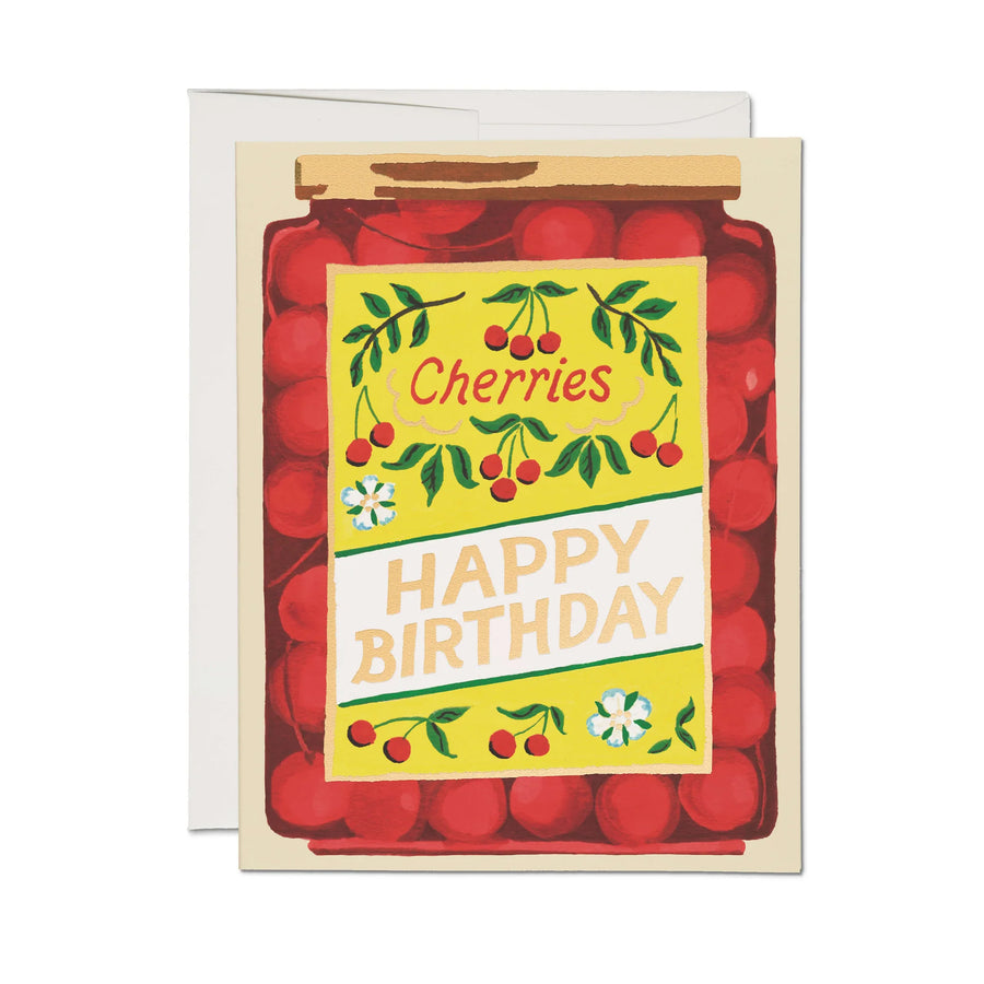 Jar Of Cherries Card