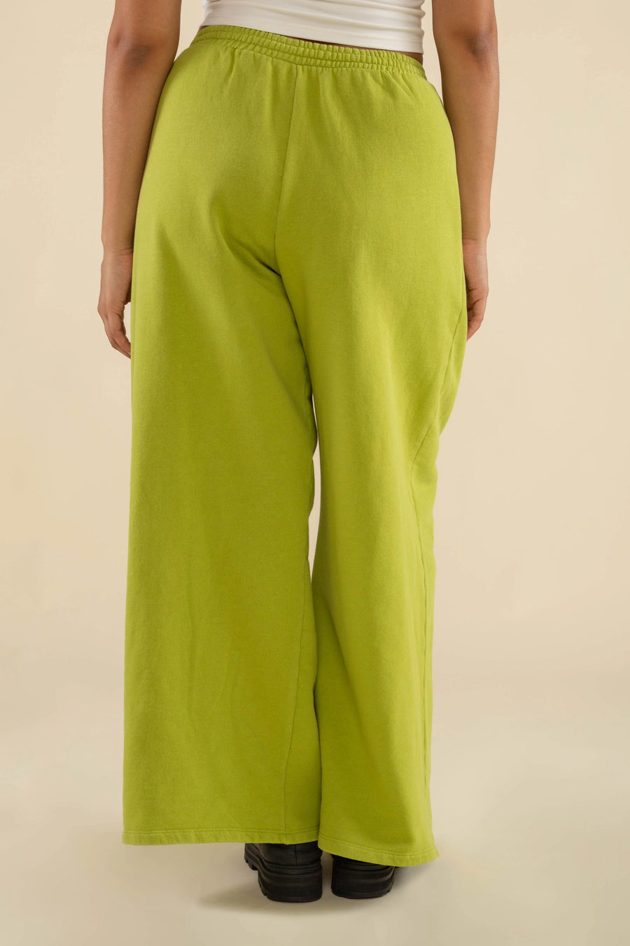 Double Pleat Wide Leg Sweatpants