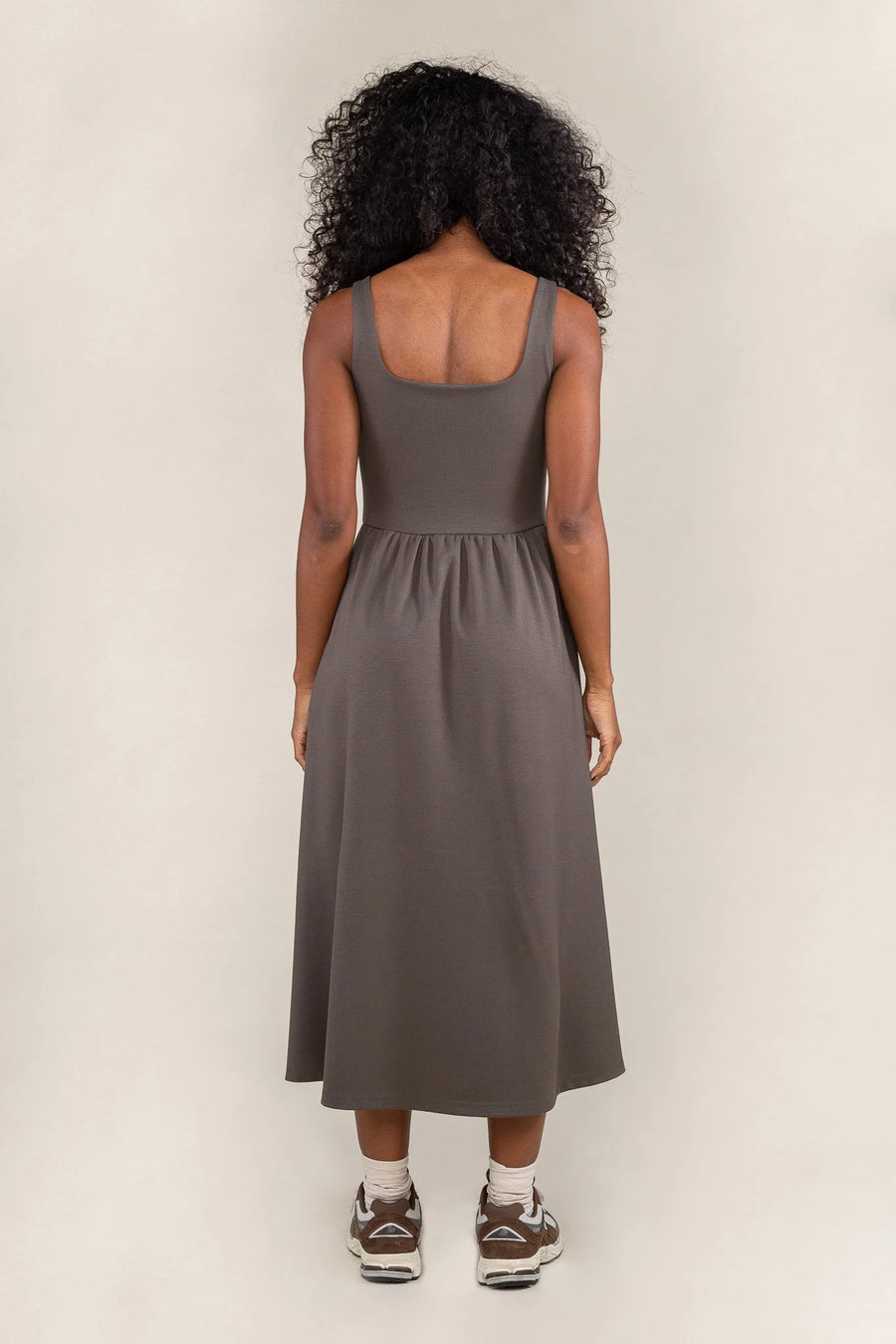 Tomo Arches Dress in Olive