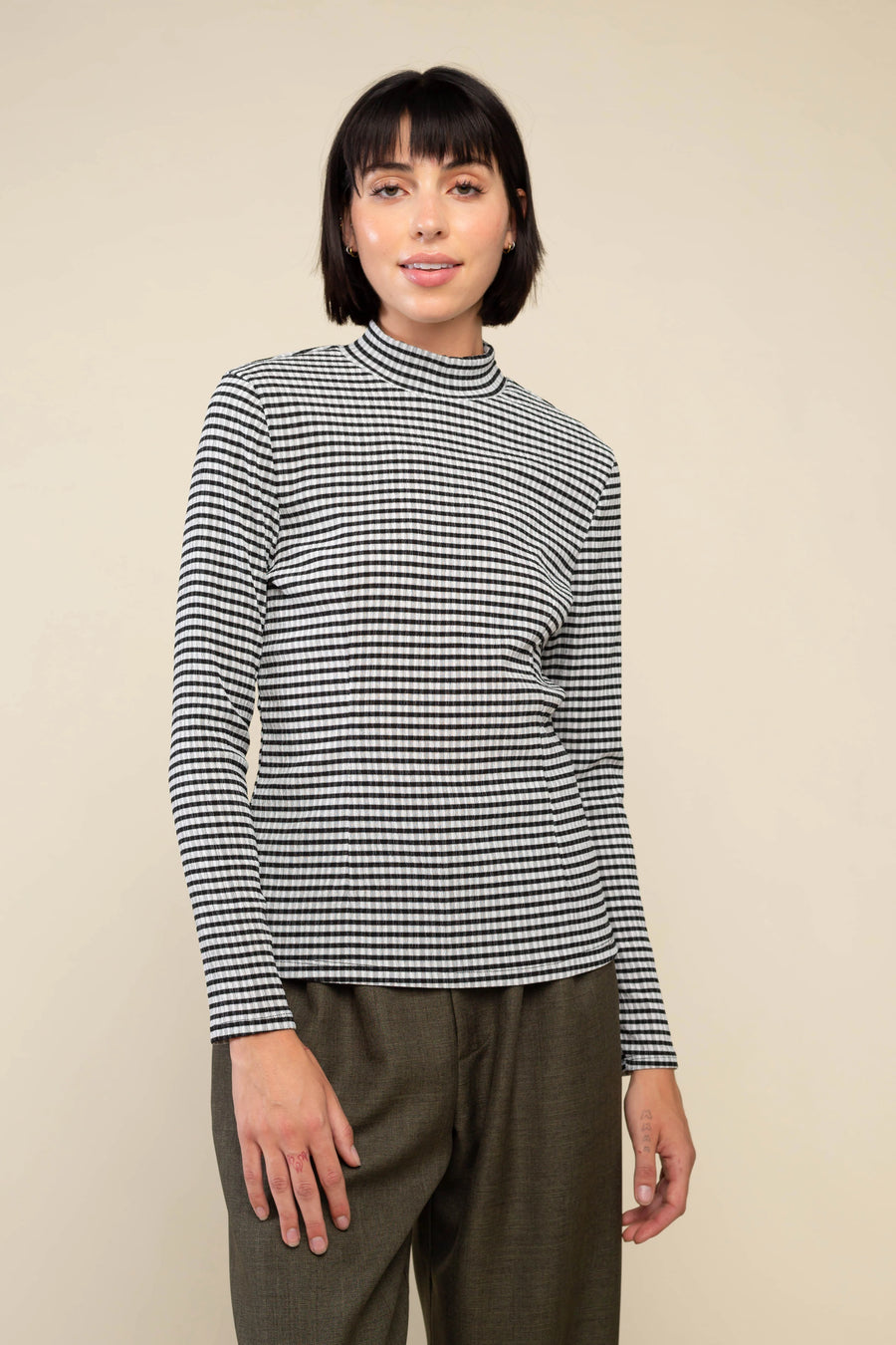 Constant Long Sleeve Mock Neck Top