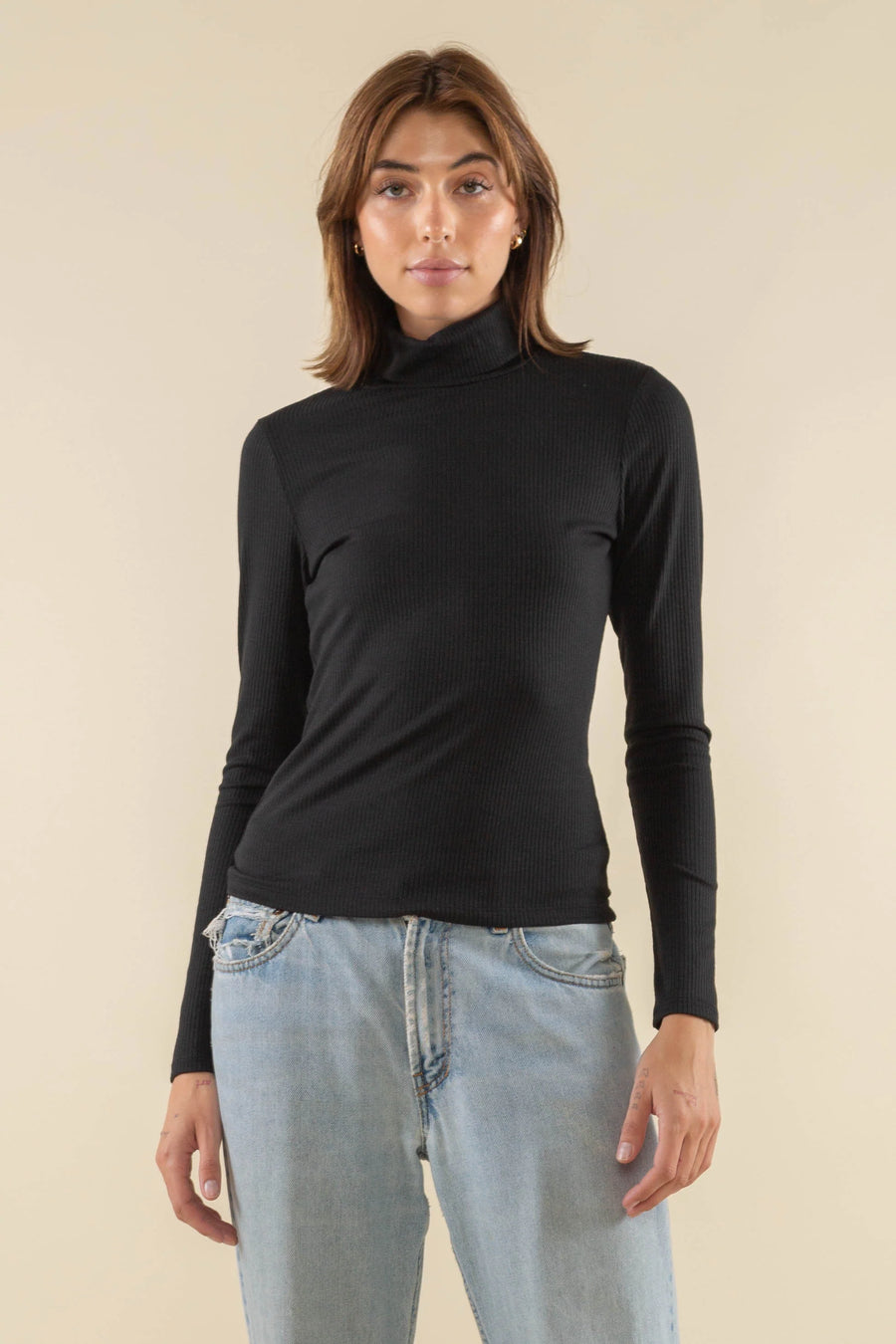 Full Length Rib Turtleneck