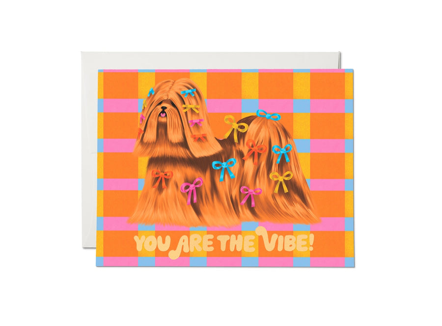 Puppy Vibe Card cards & stationary Red Cap Cards 