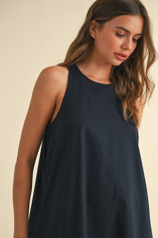 Sleeveless A-Line Dress