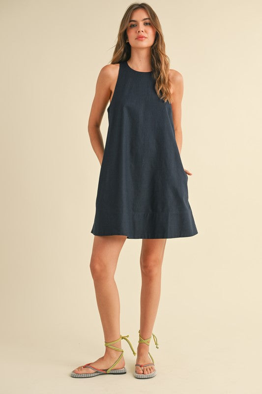 Sleeveless A-Line Dress