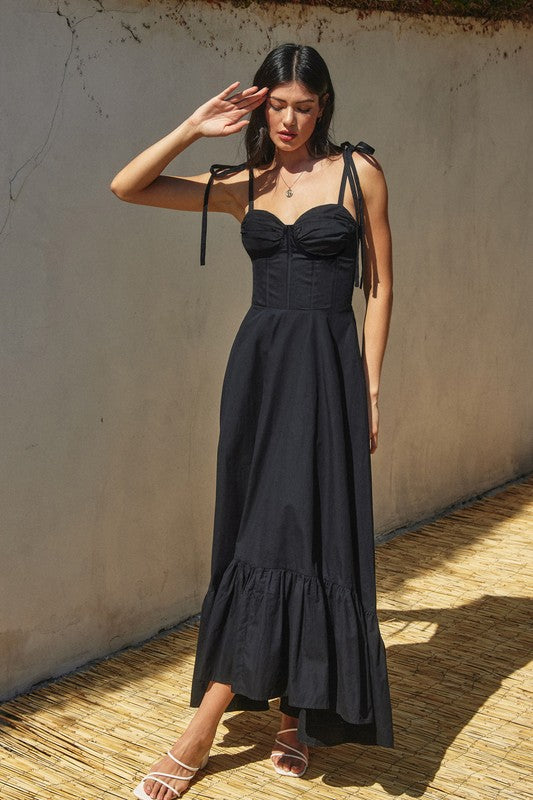 ‎Guinevere Maxi Dress In Onyx