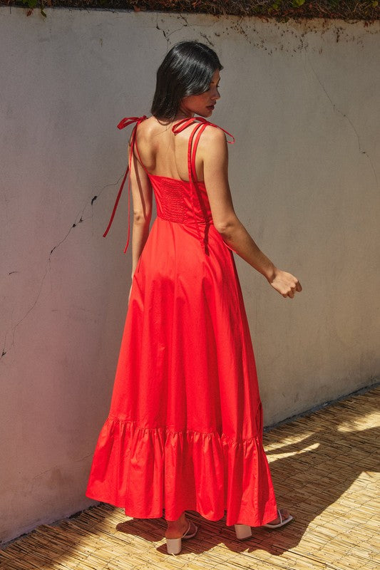 ‎Guinevere Maxi Dress In Ruby