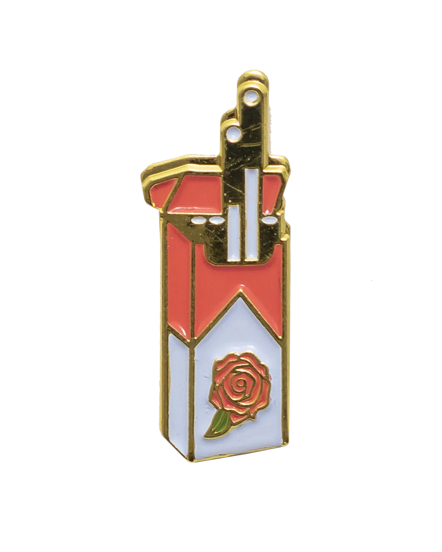 Rose Cigarettes Lapel Pin