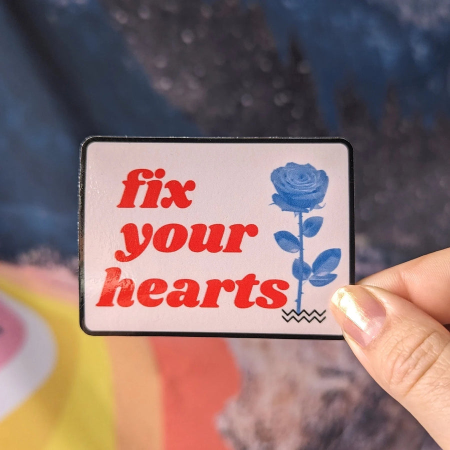 Fix Your Hearts Sticker General Astral Weekend 