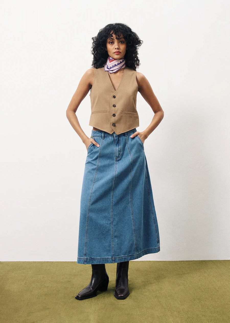 Ermeline Denim Skirt