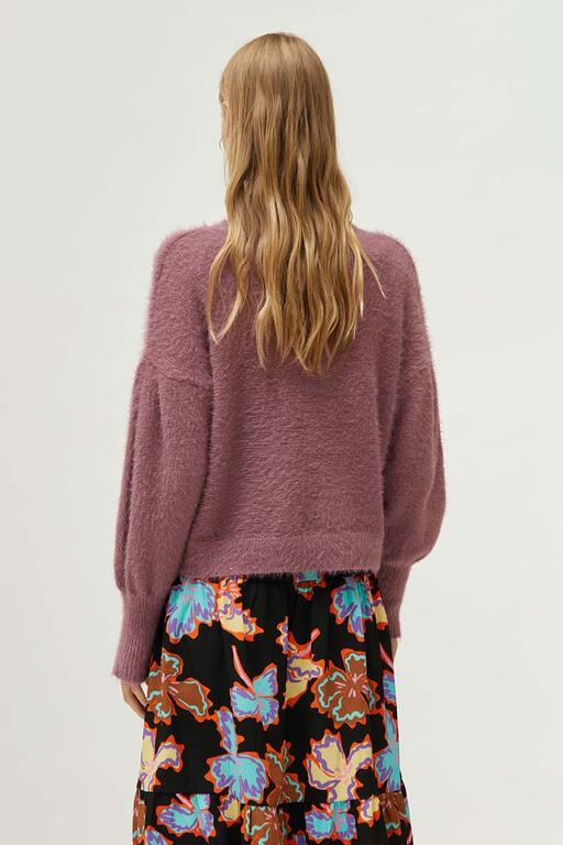 Fuzzy Lilac Sweater