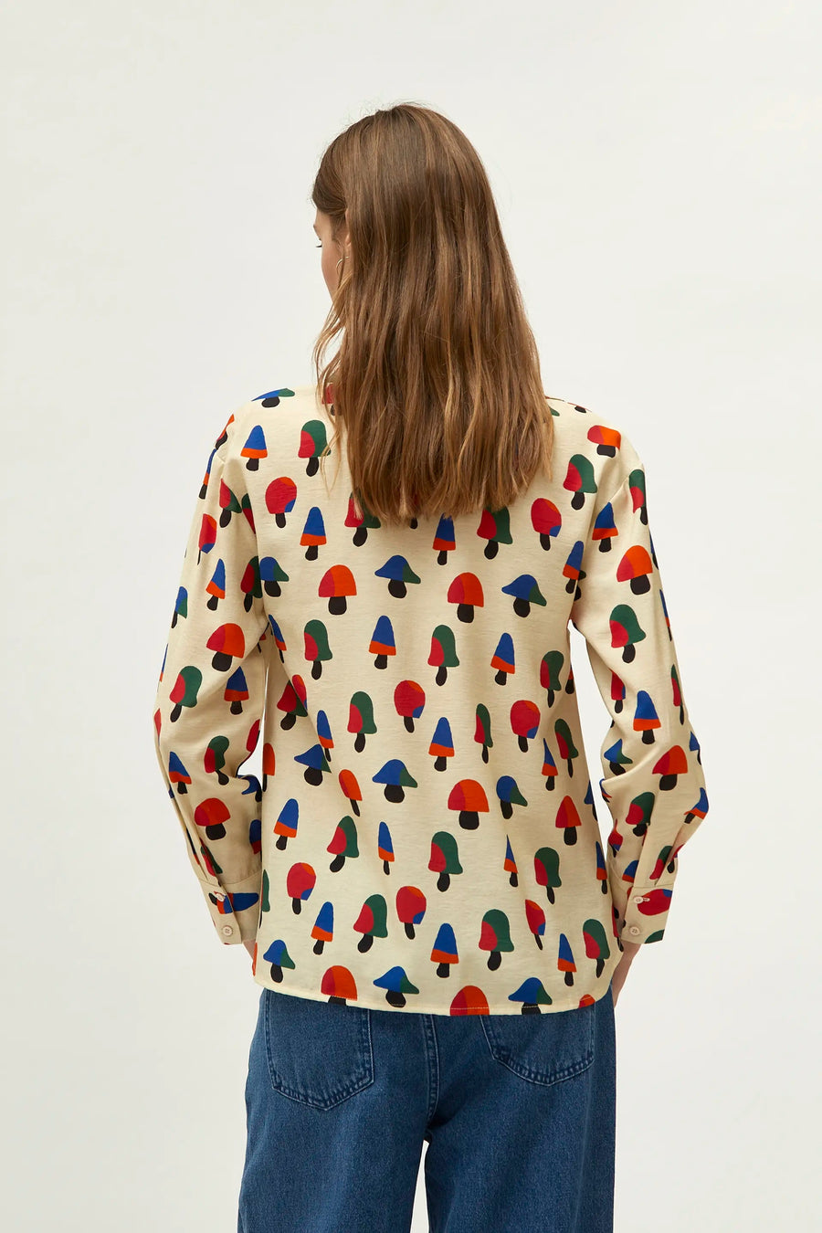 Shrooms Button Down Blouse